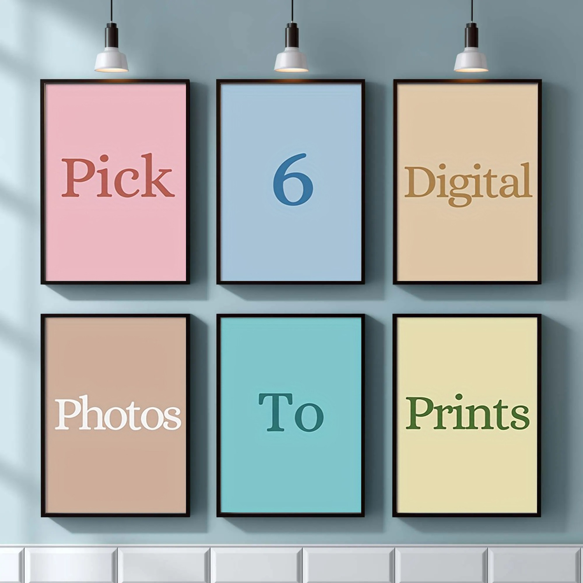 Photography Poster - 4/5/6 adet Özel Kanvas Baskı Kişiselleştirilmiş