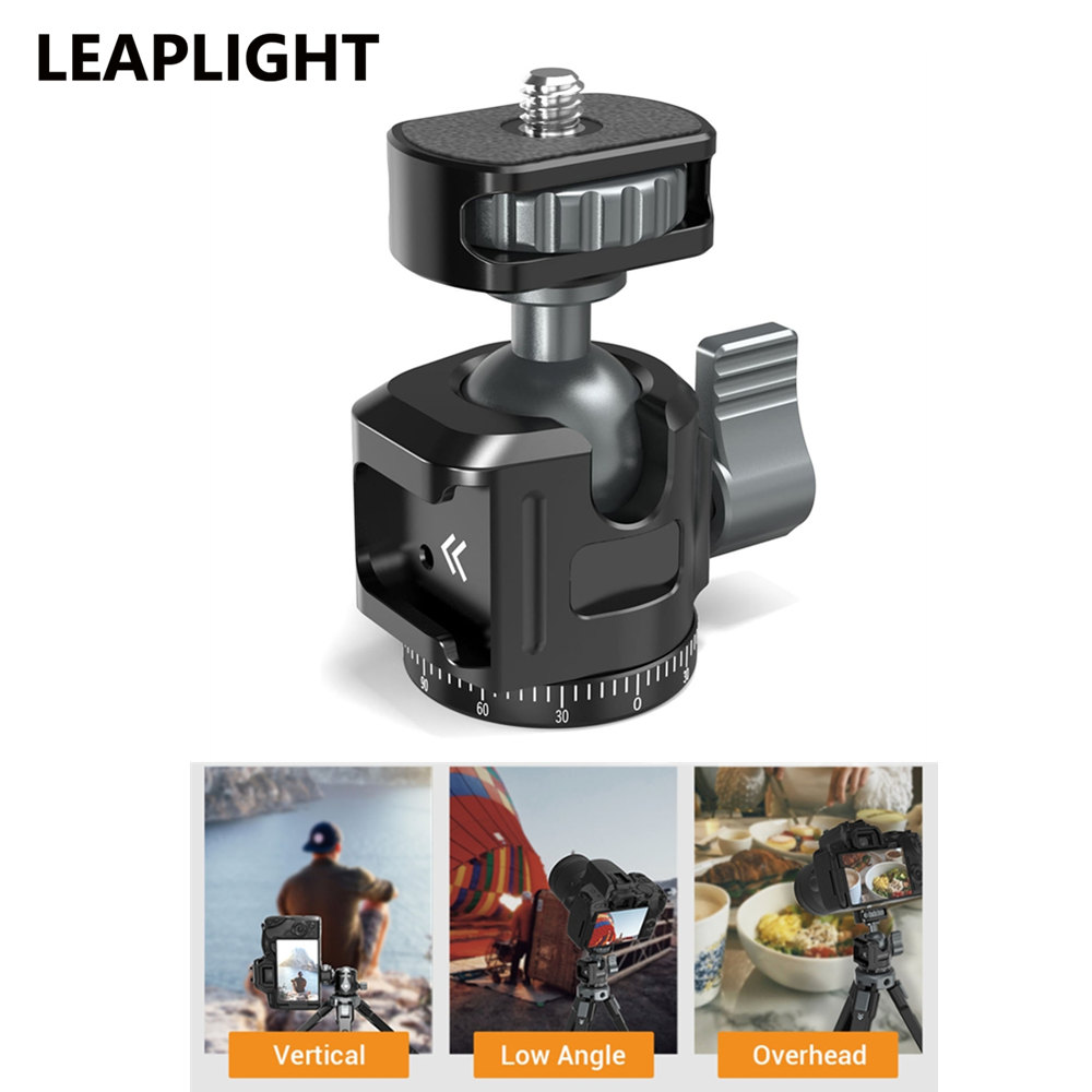 Fluid Head Tripod - LEAPLIGHT Metal Mini Top Kafa 360°