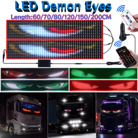 Pixel Art Led Panel - LED Şeytan Gözleri Ortam Işığı Esnek